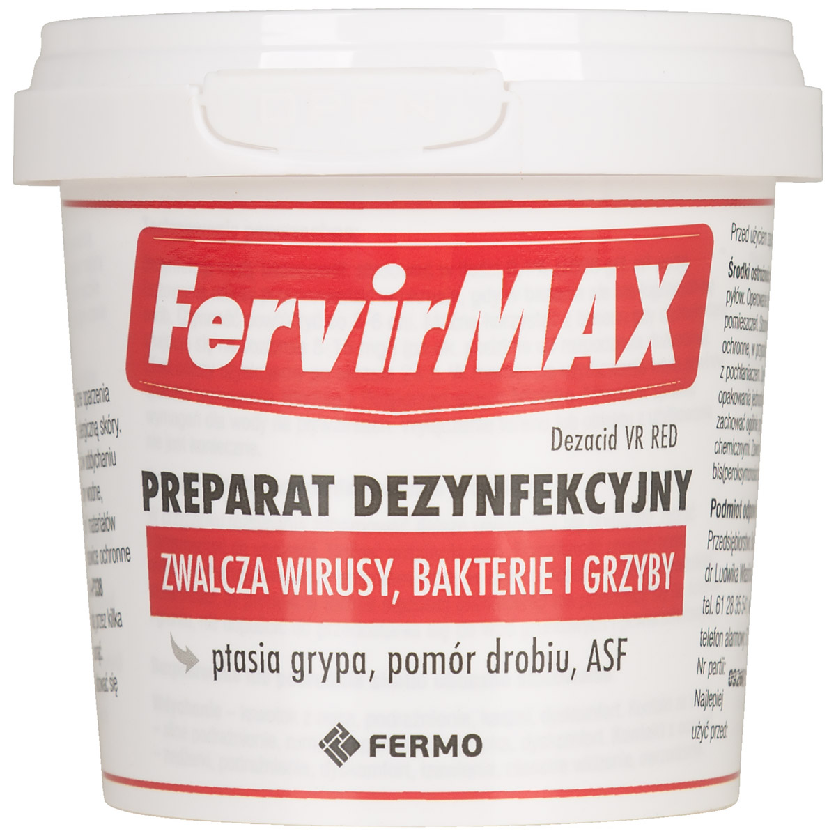 Fervir MAX preparat do dezynfekcji wirusobójczy, bakteriobójczy i  - 150  g