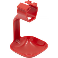 Miseczka okapowa pod poidło niplowe jednoramienna na rurę kwadratową