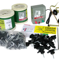 Zestaw do budowy ogrodzenia elektrycznego dla zwierząt domowych SEC B Home 200 z taśmą