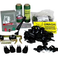 Pastuch elektryczny dla zwierząt domowych - kompletny zestaw SEC B Home 200 z plecionką