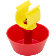 Poidło startowe dla młodego drobiu nakładane na nipel na rurze 22 x 22 mm