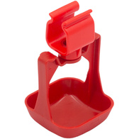 Miseczka okapowa dwuramienna na wcisk na rurę kwadratową 22 x 22 mm