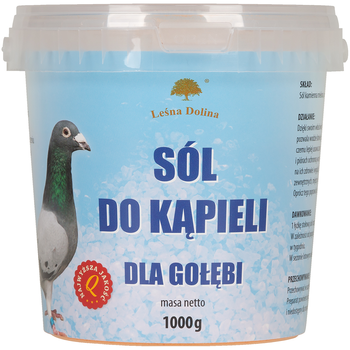 Sól do kąpieli gołębi 1 kg