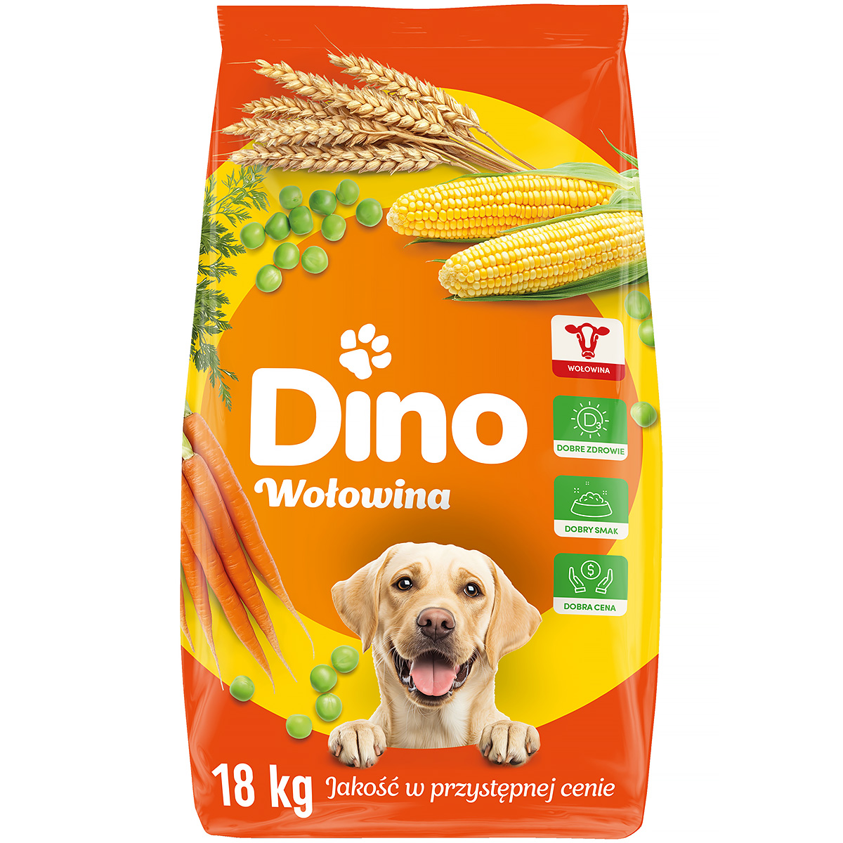 Sucha karma dla psów DINO wołowina 18 kg 