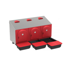 Gniazdo automatyczne grzęda dla kur niosek PLATINUM potrójne zewnętrzne