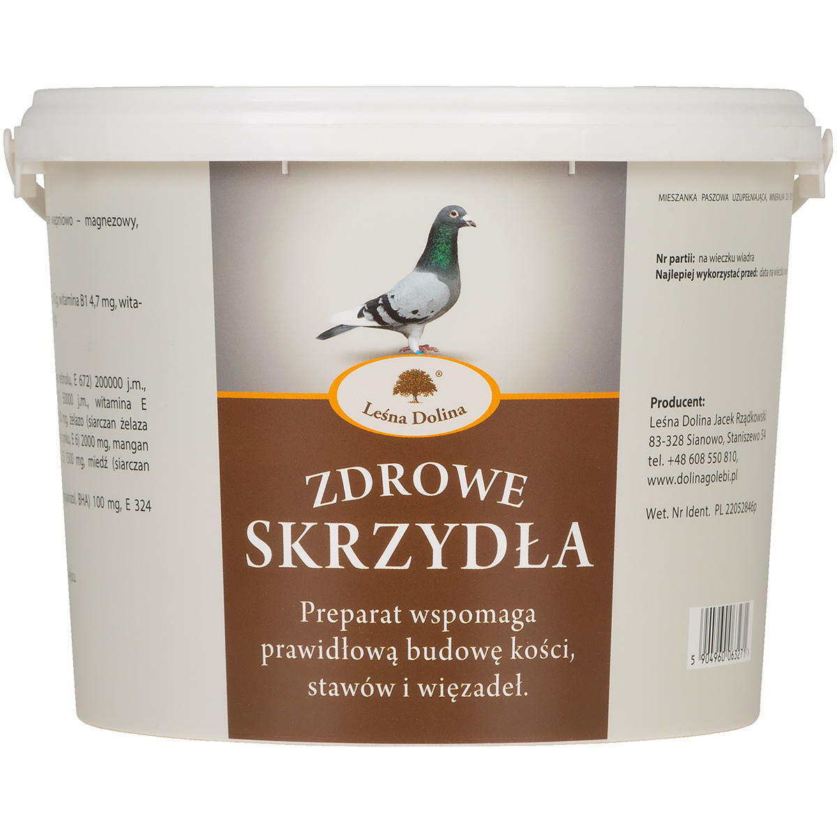 Preparat na zdrowe skrzydła, kości, wiązadła i stawy dla gołębi 2,5 kg 
