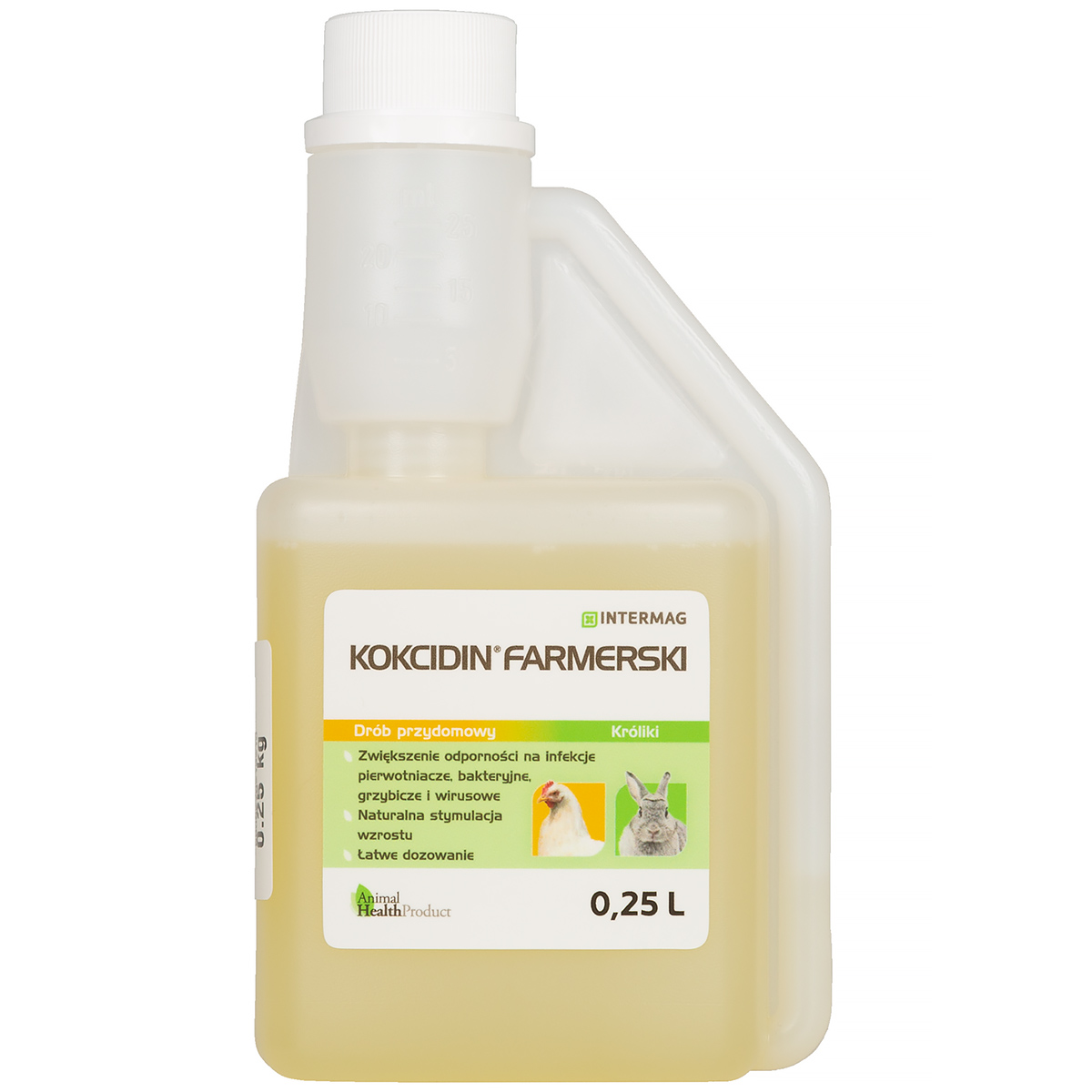 Kokcidin Farmerski przeciw kokcydiozie dla królików i drobiu 250 ml
