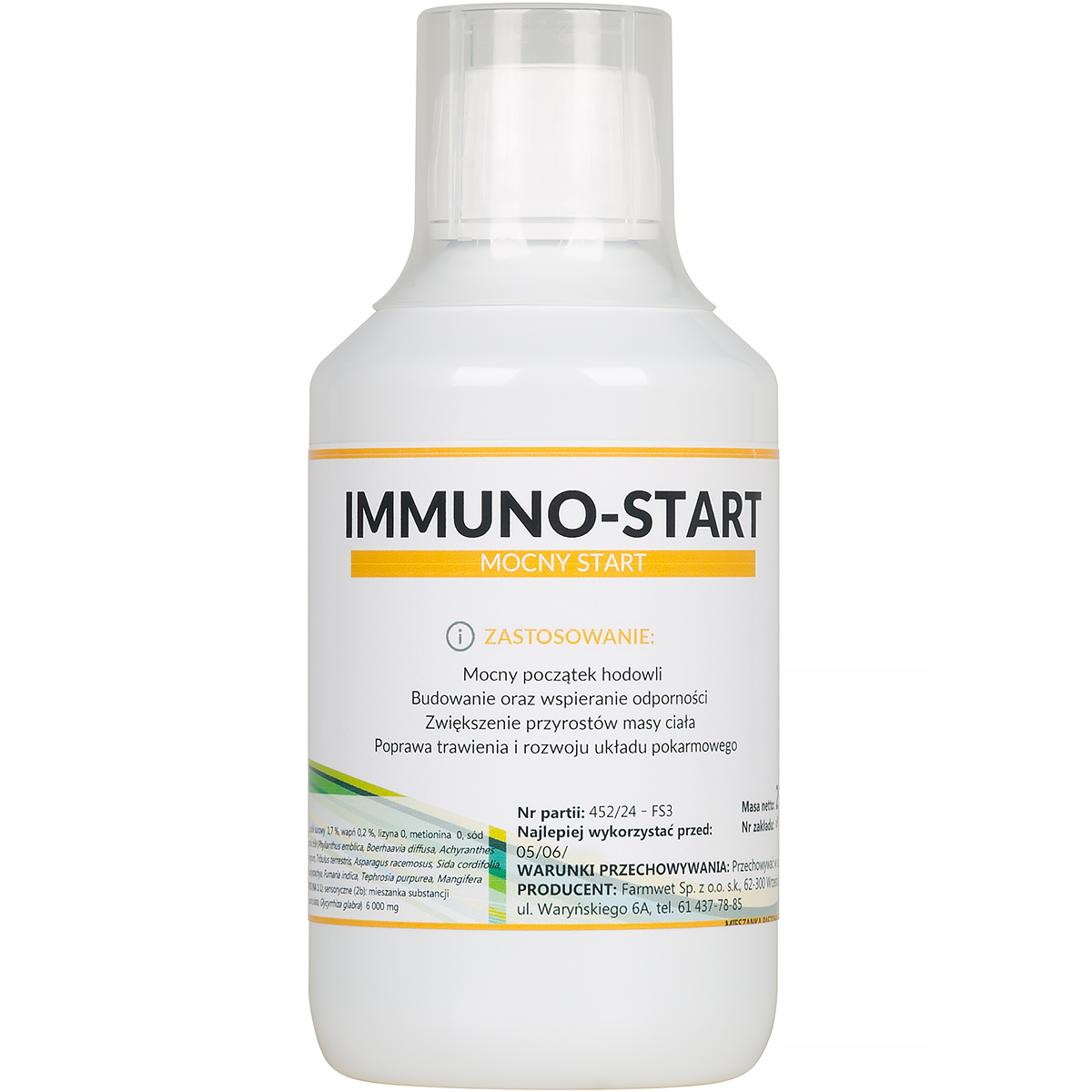 Witaminy dla piskląt do odchowu na odporność IMMUNO START 250 ml