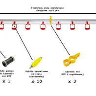 Kropelkowa linia pojenia dla brojlerów zestaw TOP-SC 10 linia 2 mb