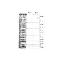 Siatka leśna do ochrony upraw i dla bydła gruby drut 160 cm - rolka 50 metrów - 160/15/15