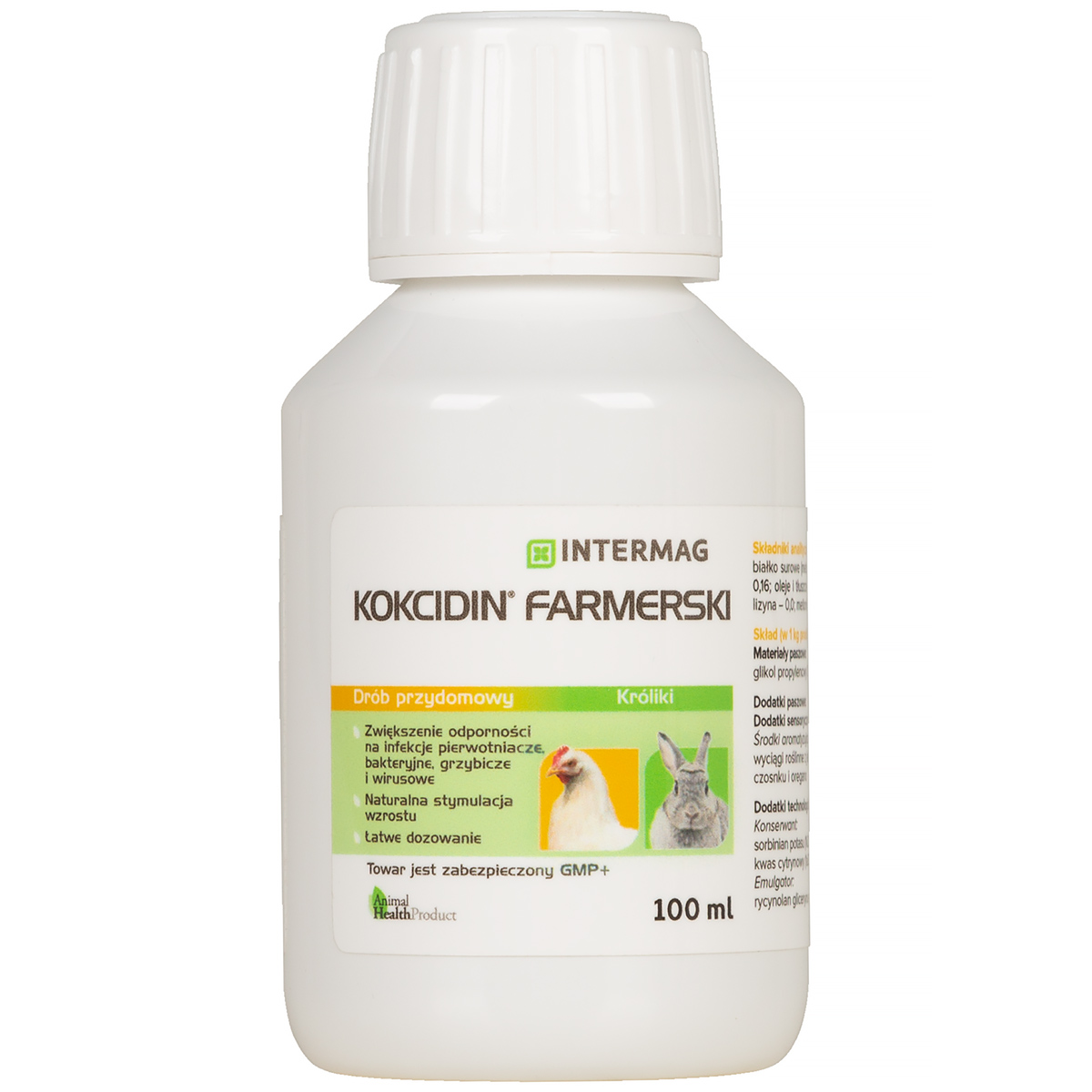 Kokcidin Farmerski dla drobiu i królików na kokcydioze 100 ml