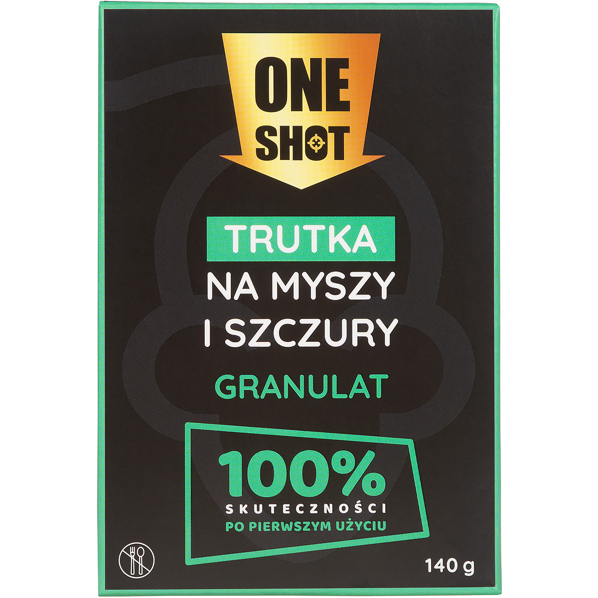 ONE SHOT Trutka granulat 140 g  na myszy i szczury
