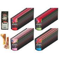 Mokra karma dla psa RAFI MIX w saszetkach zestaw 60 x 300 g