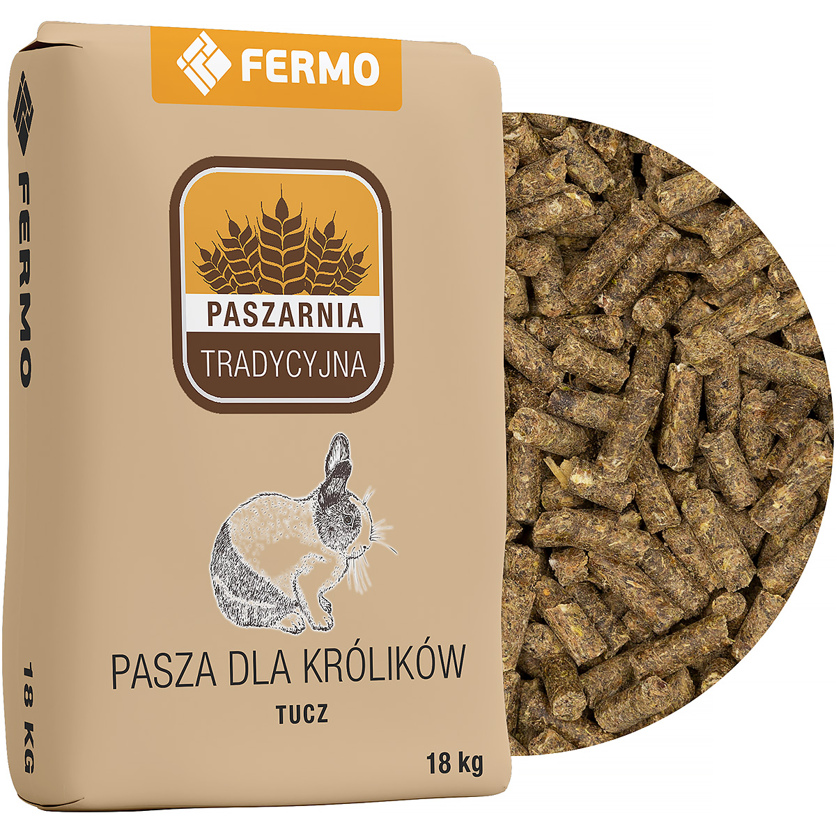 Pasza dla królików tucz Paszarnia Tradycyjna 18 kg