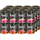 RAFI Mokra karma dla kotów w puszkach zestaw dwóch smaków kaczka indyk 24 x 400 g