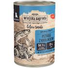 Mokra karma dla psa Wiejska Zagroda Leśne Smaki Pstrąg z królikiem 400 g szczeniaki