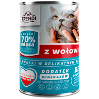 FRENDI Mokra karma dla kota z wołowiną w sosie puszka 400 g