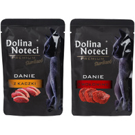 Mokra karma dla kota sterylizowanego Dolina Noteci Premium MIX kaczka i wołowina 20 x 85 g