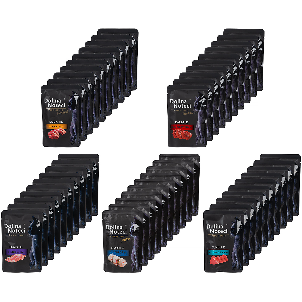Dolina Noteci Premium Duży zestaw mokra karma dla kota w saszetkach 50 x 85 g