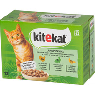 Mokra karma dla kota w sosie KITEKAT mix smaków 12 x 85 g