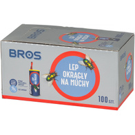 Taśma lepowa na muchy okrągła zestaw 100 sztuk Bros
