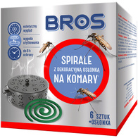 Spirala na komary Bros 6 szt z dekoracyjną osłonką
