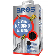 Siatka na okno przeciw owadom 130 x 150 moskitiera czarna Bros