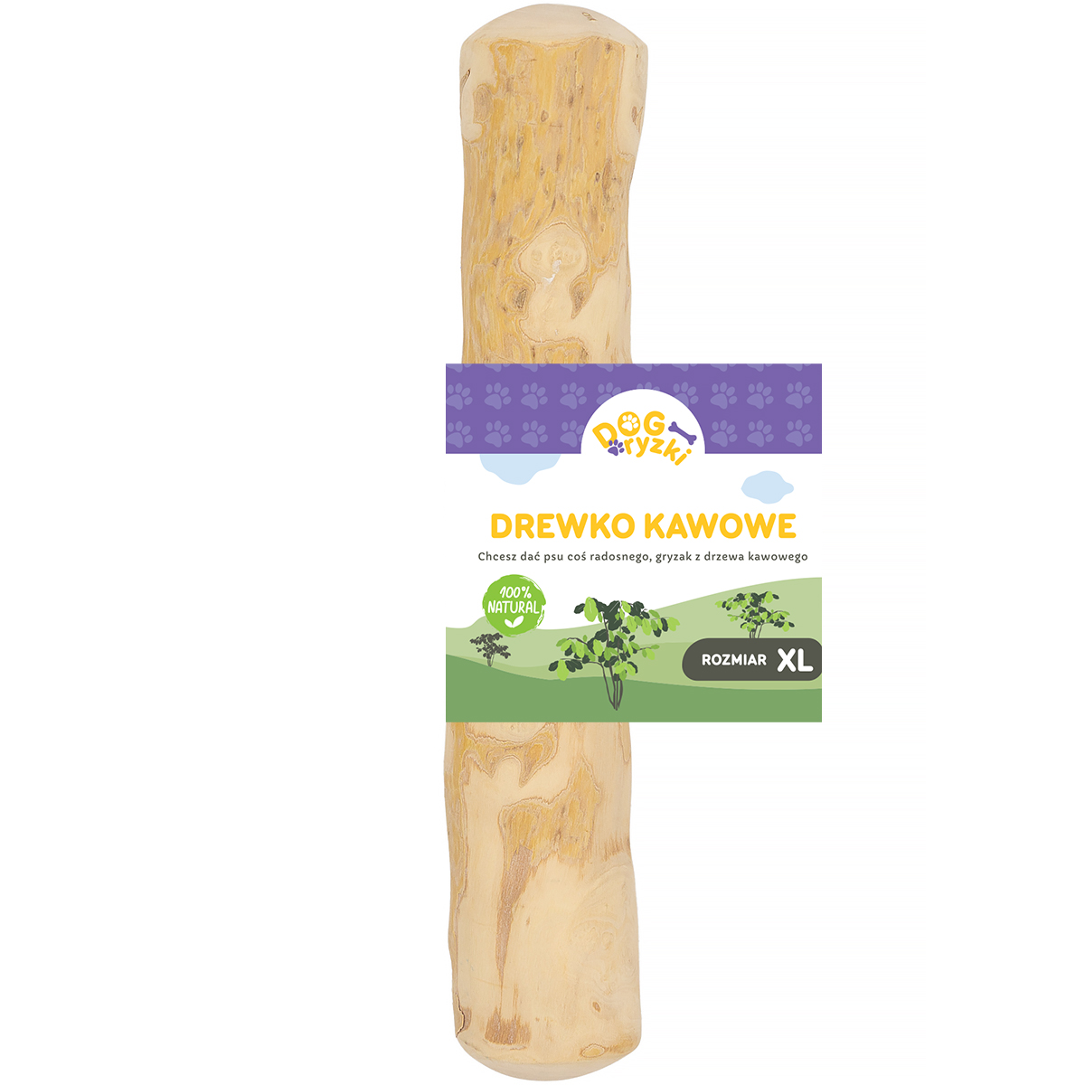 Gryzak dla psa patyk z drzewa kawowego naturalny DOGRYZKI XL