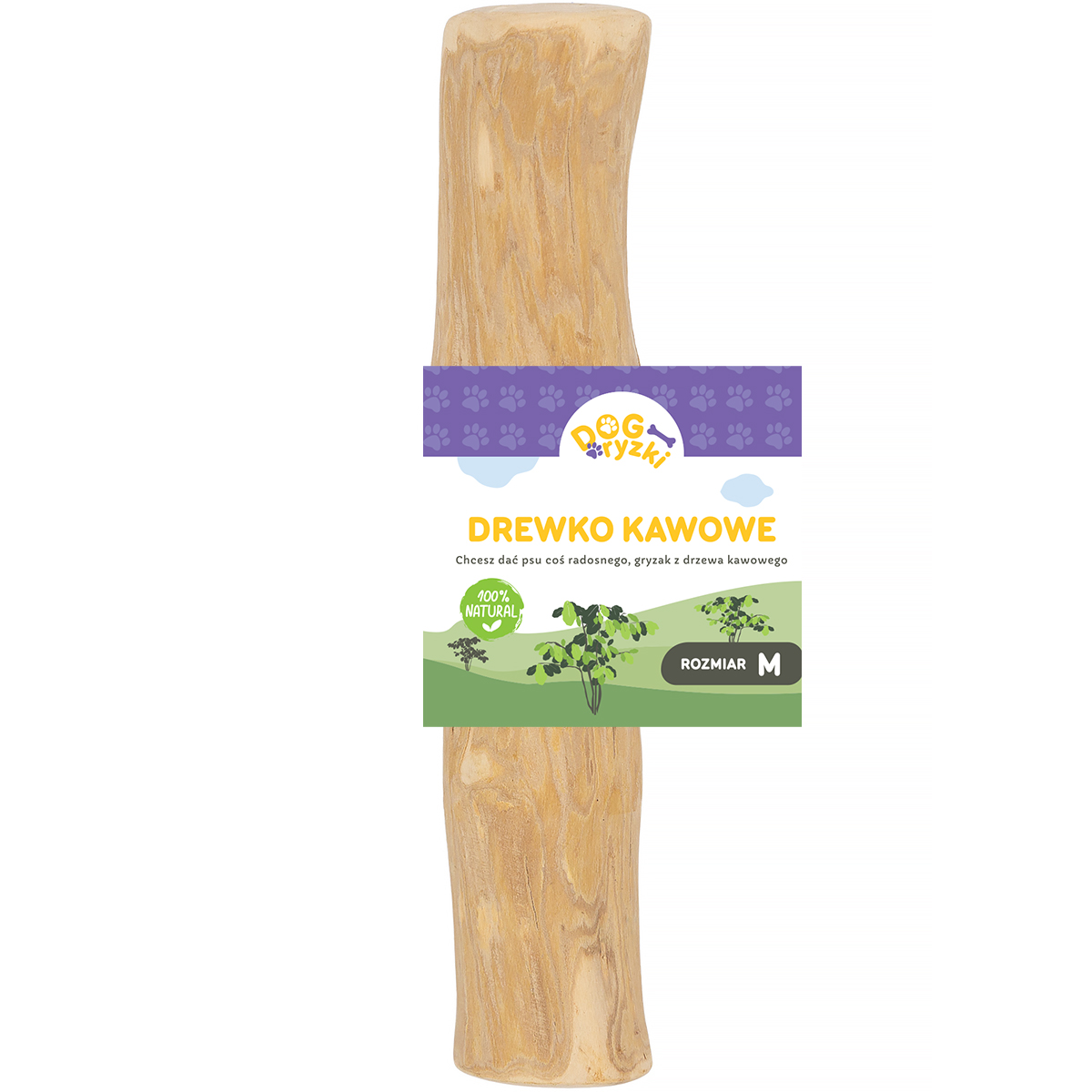 Naturalny psi gryzak z drzewa kawowego DOGRYZKI M