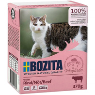 Mokre karmy dla kota Bozita kawałki w sosie z wołowiną 6 x 370 g