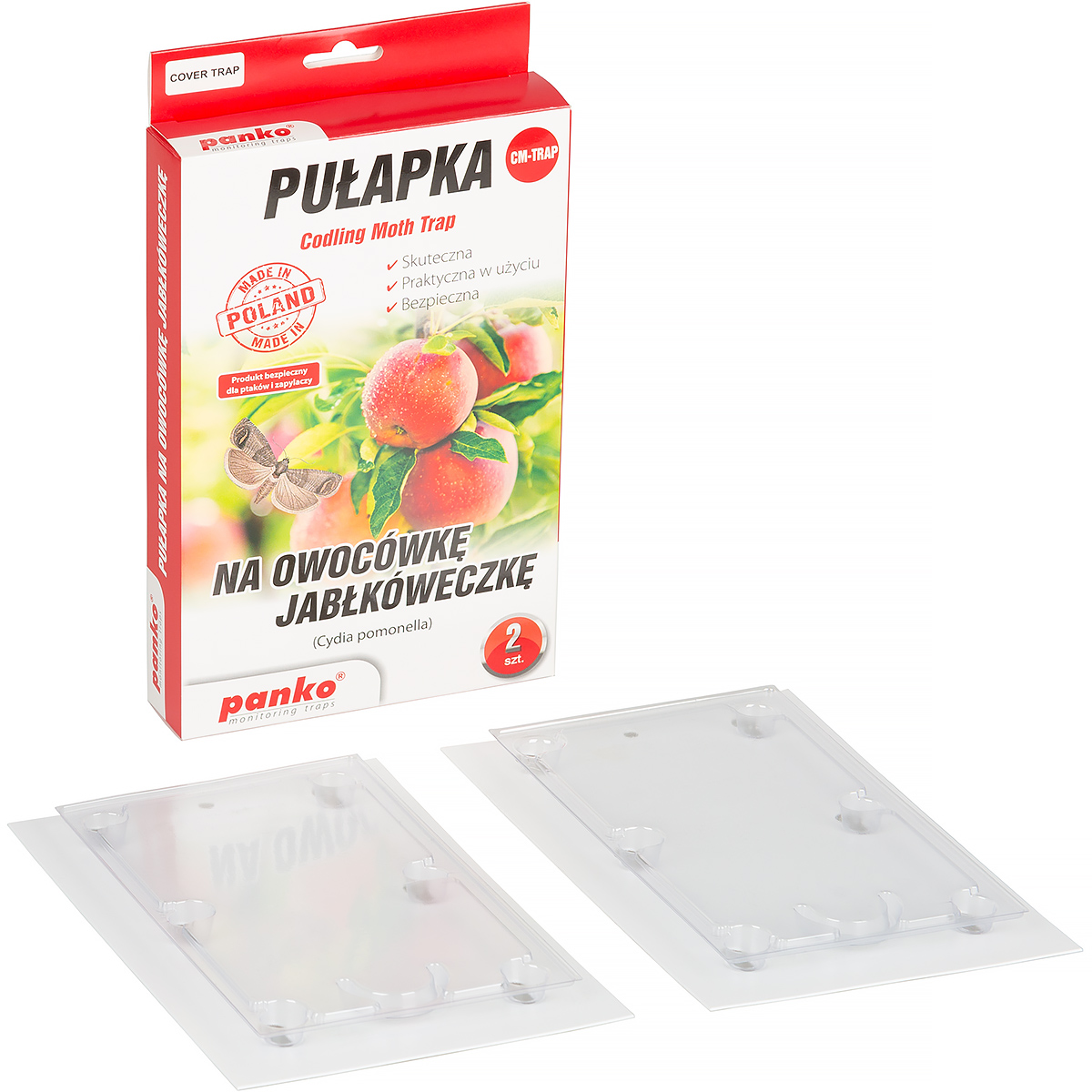 Lep pułapka na muszki owocówki jabłkóweczkę 2 szt 