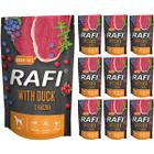 RAFI Mokre karmy dla psa zestaw z kaczką w saszetkach 10 x 500 g
