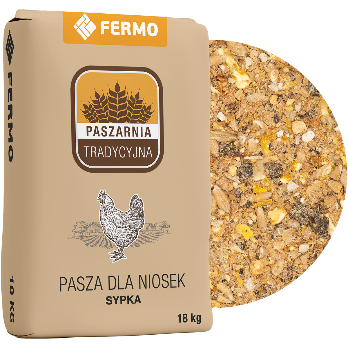 Pasza dla niosek sypka PASZARNIA TRADYCYJNA 18 kg