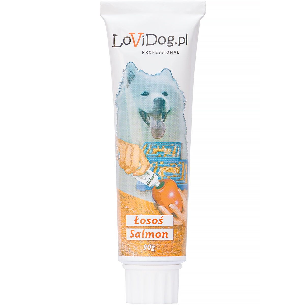 Pasztet dla psa LoviDog z łososiem w tubce 90 g 