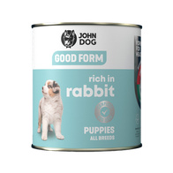 Mokra karma dla psów JOHN DOG GOOD FORM z królika 800 g szczeniaki