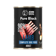 Mokra karma z jagnięciną JOHN DOG PURE BLACK 400 g dorosłe psy
