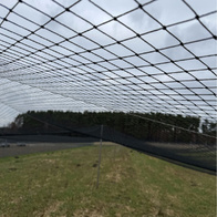 Siatka polietylenowa na woliery oczko 6 x 6 cm czarna na wymiar