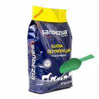 Sandezia sucha dezynfekcja 10 kg zwalcza wirusy, bakterie, grzyby, pasożyty + łopatka GRATIS