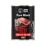 Mokra karma dla psów dorosłych z wołowiną JOHN DOG PURE BLACK 400 g