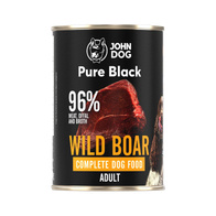 Mokra karma dla psów JOHN DOG PURE BLACK z dzika 400 g ADULT
