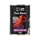 JOHN DOG PURE BLACK mokra karma dla psa z jelenia w puszce 400 g