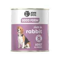 JOHN DOG GOOD FORM z królikiem Mokra karma dla psów 800 g dorosłe psy