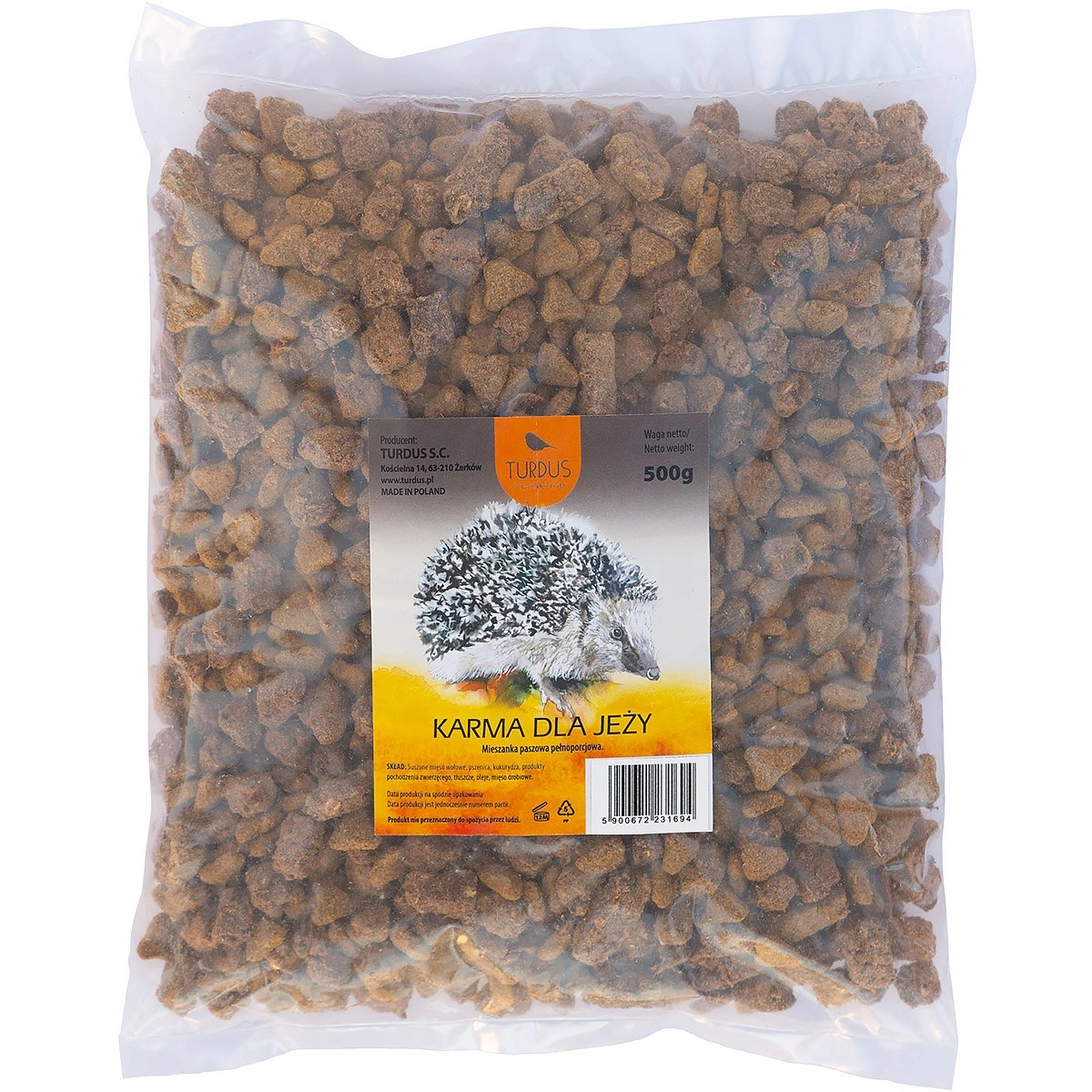 Mięsna karma dla jeża 500 g