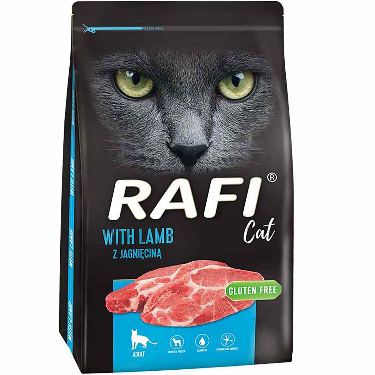 Rafi Cat jagnięcina sucha karma dla kota granulki 7 kg