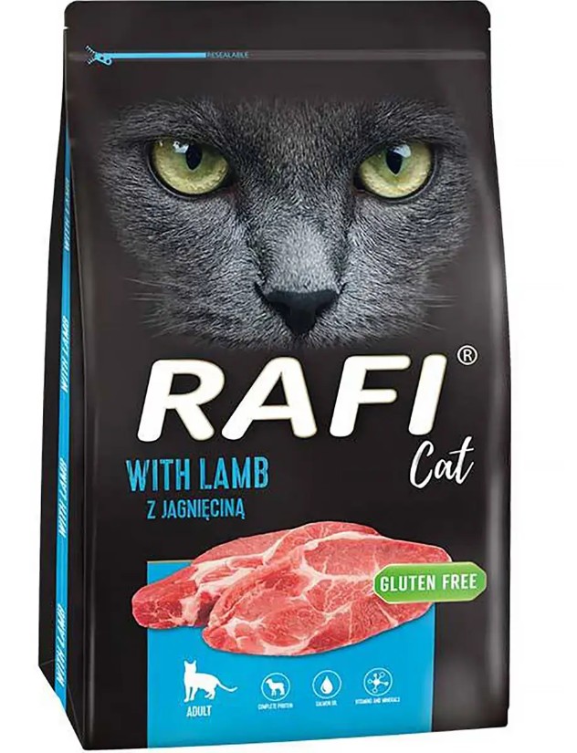 Sucha karma dla kota Rafi jagnięcina worek 7 kg
